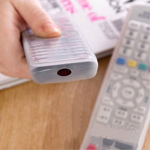 1Pcs Silicone TV Remote Control Cover Air Condition Control Case Waterproof Dust Protective Storage Bag Organizer