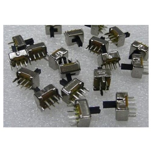 10PCS SS-22D07VG4 2 Position 2P2T PCB Panel Vertical Slide Power Toggle Switch