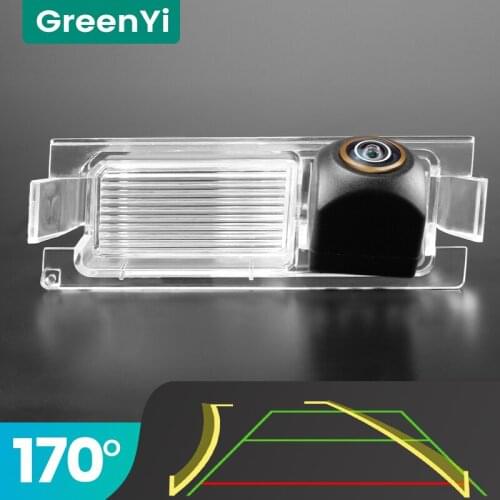 GreenYi Trajectory 170° AHD Car Rear View Camera for Kia K2 Rio 3 Ceed Hyundai Accent Solaris Verna I30 Night Vision Reverse
