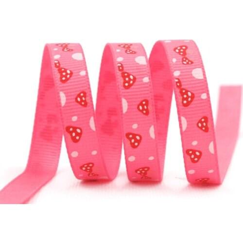 [IuBuFiGo] 3/8"(9mm) Fungus Trim Grosgrain Ribbon