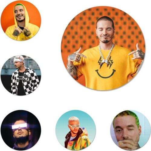 J Balvin Icons Pins Badge Decoration Brooches Metal Badges For Backpack Decoration
