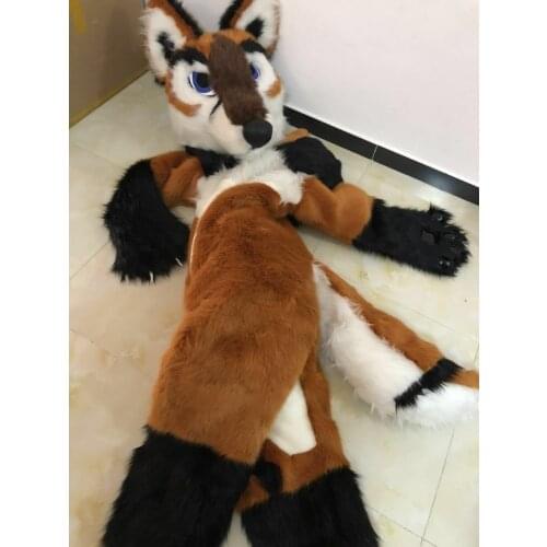 Advertising Dog Mascot Costume Husky Wolf Parade Suit Fancy Dress Adult Size New High Quality Cartoon Character Unisex Clothing