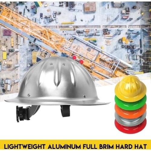Lightweight Aluminum Alloy Protective Helmet Rock Climbing Deconstruction Site Air Protective Helmet Adjustable Helmet Hat