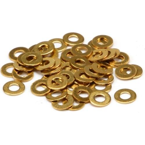 M3x7x0.5 seal plain washers Brass flat washer Copper flat gasket copper gasket copper meson brass seal gasket 50pcs/500pcs