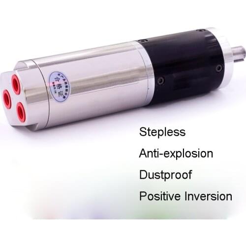 Micro Pneumatic Motor Large 52mm Torque Positive Inversion Explosion-proof Powerful 500W Mini Air Motor Stepless High Precision
