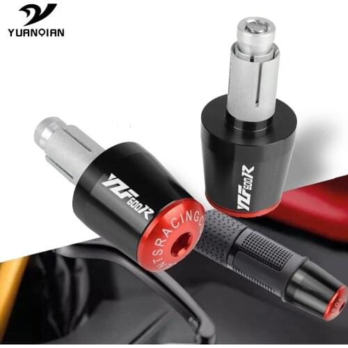 Motorcycle 7/8" 22mm Handlebar Grips Handle Bar Cap End Plugs For YAMAHA YZF600R thundercat 1995-2008 2001 2002 2003 2004 2005