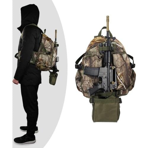 Mens Military Multi-function Large Capacity Backpacks Waterproof Camouflage Hunting Bags With Hunting Gun Holder Climbing Bags