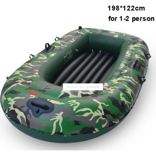 New 2 Person PVC Inflatable Rowing Boat Max Load Weight 175KG Safety Rescue PVC Fishing Boat Set With Paddle and Inflation Pump