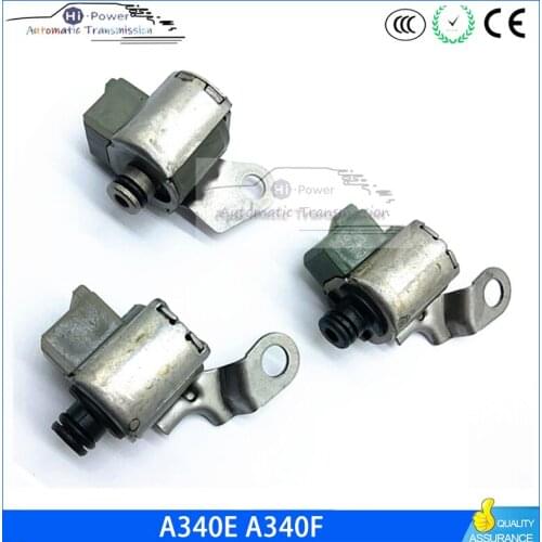 Original AW4 A340 TRANSMISSION SOLENOID KIT 3PC Shift TCC A340E A340F For Toyota Lexus