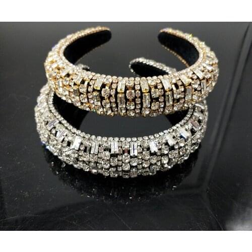 Full Crystal Luxury Hair Hoop Shiny Soft Rhinestone Hoop For Girl Headbands for Women Hair Accessories