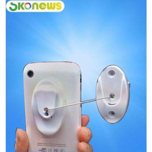 50 pcs White Black Dummy Phone Security Cable Pull Box Wall Amount Magnetic Mobile Recoiler Display Holder for Retail Security