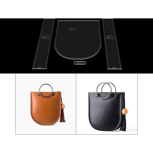 Sewing Pattern Diy Leather Handmade Craft Fashion Crossbody bag Acrylic Stencil Laser Cut Template
