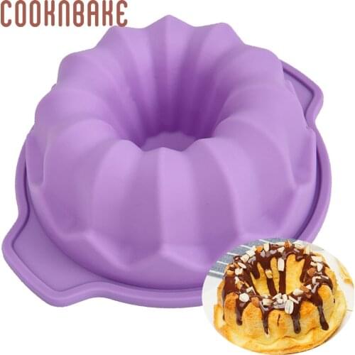 COOKNBAKE silicone mold for cake flower small cakes bread pastry baking tool pumpkin mousse cake pudding form DIY birthday