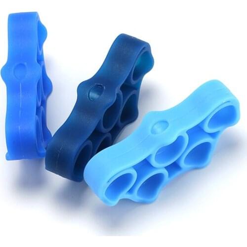 Silicone Finger Strengthener Hand Resistance Band Hand Grip Exerciser Strength Trainer Gripper EIG88