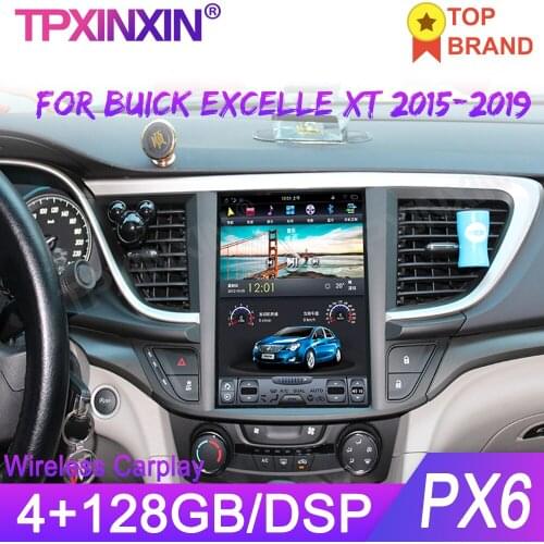 4+128GB Android 9.0 For Buick Hideo 2015-2019 Tesla Style Car Player GPS Navigation Stereo Headunit Multimedia Player Auto Radio