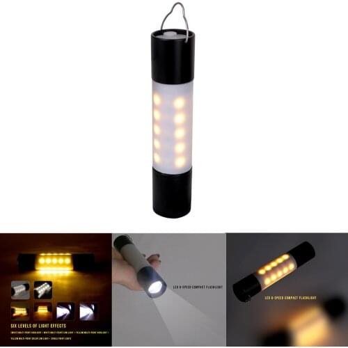 USB Rechargeable Hanging Flashlight Zoomable Aluminum alloy + ABS LED Torch Camping Tent Lamp Torch Outdoor Night Light