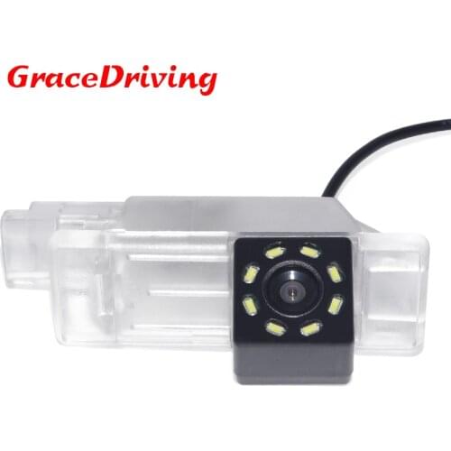 Waterproof night vision 8LED Parking Rear view Camera For Peugeot 301 308 408 508 Waterproof Reverse Backup Camera