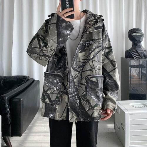 YaSuGuoJi Mens Camouflage Jackets