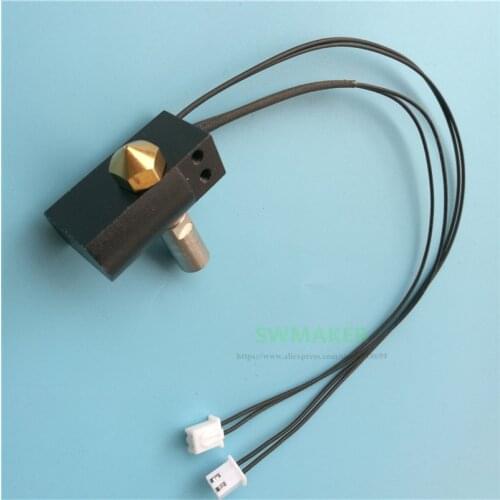 Wanhao Duplicator 6 3D printer spare parts D6 MK11 hotend kit +heater cartridge+ PT100 thermocouple set