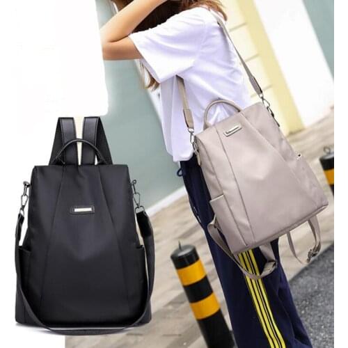 Women Travel Backpack Travel Hot Sale Bag Anti-Theft Oxford Cloth Backpack Black 2021 New