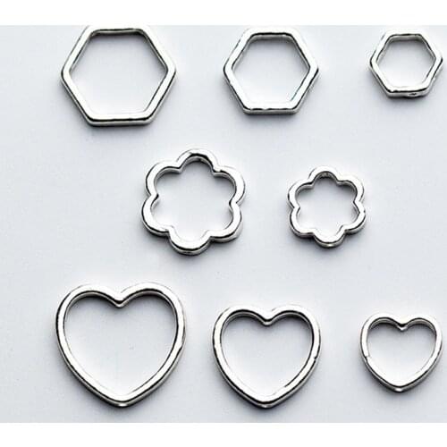 100% 925 Sterling Silver Geometry Beads Spacer 6mm 8mm 10mm Fashion Encircle Bead Charms DIY Bracelets Jewelry Making Findings