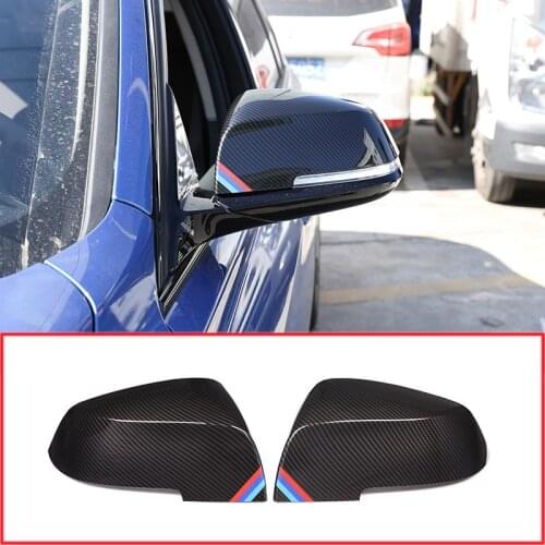 2pcs For BMW F20 F30 F31 F21 F22 F23 F32 F33 F34 F35 X1 E84 Car Rearview Mirror Cover 1 2 3 4 series Side Wing Mirror Cap Parts