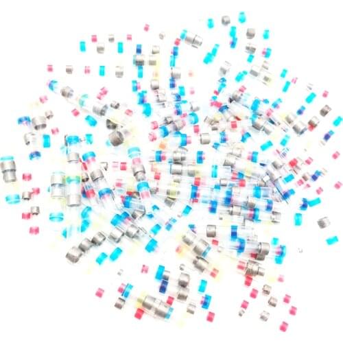 200pcs/lot Butt Terminal Connector Set Waterproof Solder Seal Heat Shrink Wire