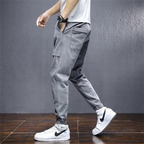 2021 Summer Classic Jeans Slim Casual Fashion Elastic Pants Male High Quality Long Loose Trousers Large Size