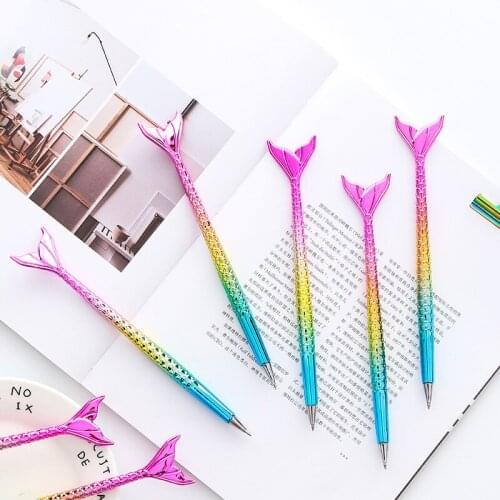 30 pcs/lot Colorful Mermaid ballpoint pen Cute blue roller ball pen Creative Stationery gift office school supplies