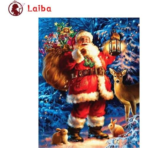 Diamond Painting Santa claus with gifts Cross Stitch Diamond Mosaic Picture Of Rhinestone Embroidery crystal Beaded Handicraft