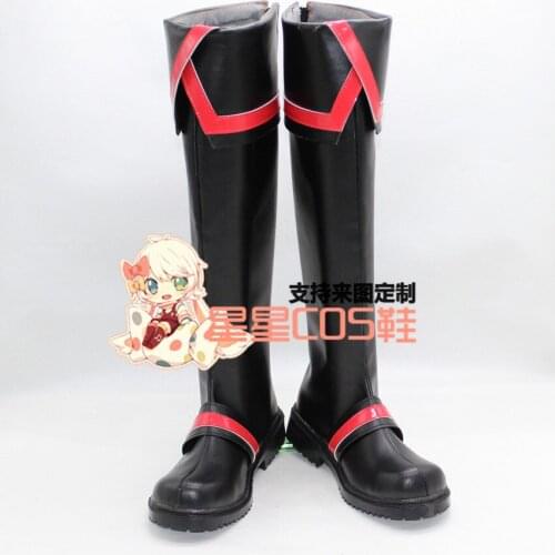 D.Gray-man Yu Kanda Black Long Adult Halloween Cosplay Shoes Boots X002