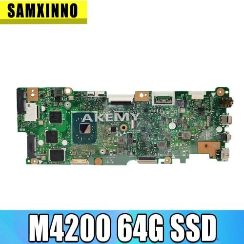 For Asus Vivobook Flip TP401NA TP401N Motherboard N4200 64G SSD 4GB RAM 60NB0GW0-MB1702