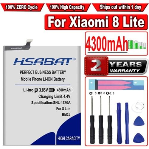 HSABAT Xiaomi Mi 8 Lite Phone Batteries