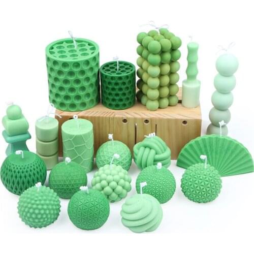 Round Sector Epoxy Crafts Silicone 3d Stereoscopic Mold Diy Aromatherapy Candle Making Tools Home Decoration Plaster Gadget