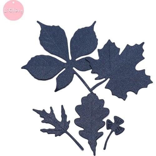 Leaves Slimline Metal Cutting Dies Scrapbooking Album Paper Card Making Crafts Embossing Die Cut Stencils Clear Stamps