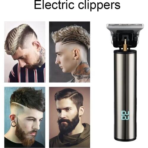 Mini Electric Hair Trimmer USB Rechargeable Cordless LCD Display Hair Clipper For Men Beard Shaver Hair Cutting Machine