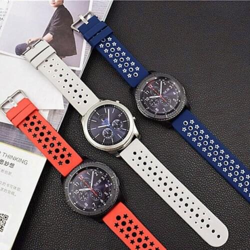 22mm Soft Silicone Watch Band For Samsung Gear S3 Sport Wrist Strap For Huami Watch High Quality Watchband For Huawei Watch 2Pro