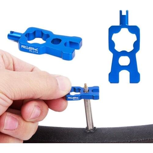 Road Mountain Bike Bicycle Gas Air Nozzle Tire Presta Valve Core Nut Screw with Installation Wrench Presta Extension Rod