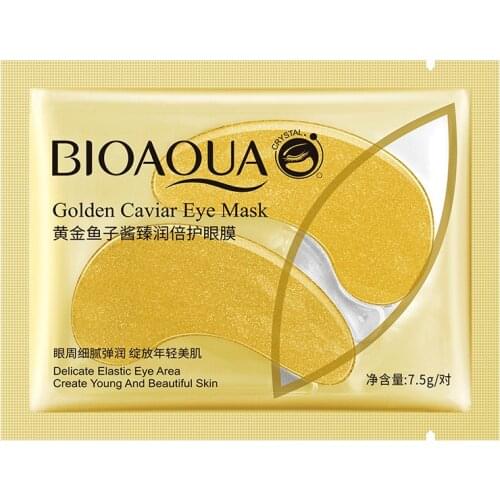 2020 New Golden Caviar Collagen Mask Natural Moisturizing Gel Eye Patches Remove Dark Circles Anti Age Bag Eye Wrinkle Skin Care