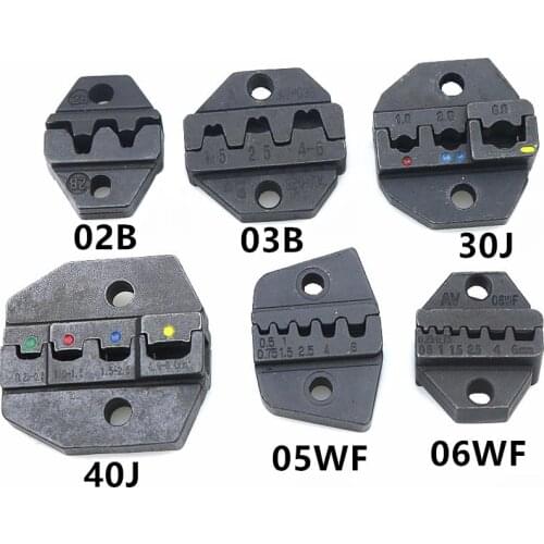 CRIMPING PILER Crimping machine one set 02B / 03B / 30J /40J / 05WF/ 06WF Tool parts modules one set jaws