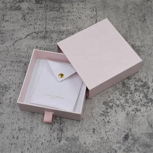 Wholesale 500pcs/lot Pink Paper Jewelry Boxes cardboard Necklace earring jewelry gift Drawer box