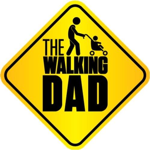 B0183 Self-adhesive Decal The Walking Dad Car Sticker Waterproof Auto Decors on Bumper Rear Window