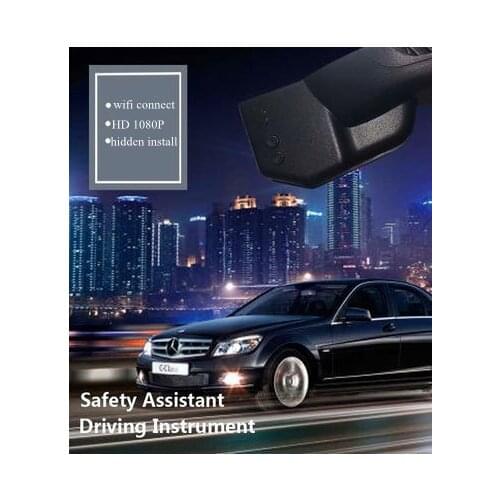 PLUSOBD Video Recorder For Benz A W176 Hidden Cam With Wifi HD 1080P Sony IMX 322 6G Lens WDR Car DVR Camera With OBD2 Adapter