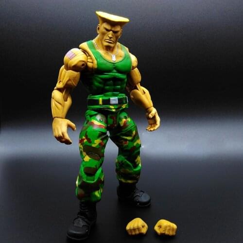 Bandai Streetighter Guile Joints Movable Action Figure Model Ornament Toys