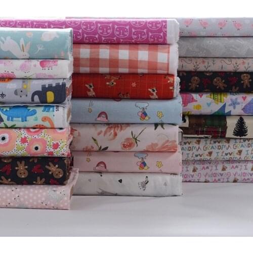 Half meter 110cm wide babys flannel fabric for pajamas cartoon print 100% cotton brushed flannel cloth T1065