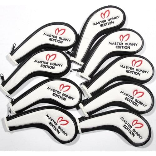 Portable PU Golf Club Iron Head Covers Protector Golfs Head Cover Set