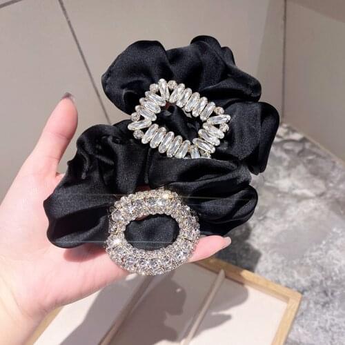 Baroque Luxury Elastic Hair Band For Women Lace Hair Ties Korean Hair Accessories For Girls Hair Rubber Band