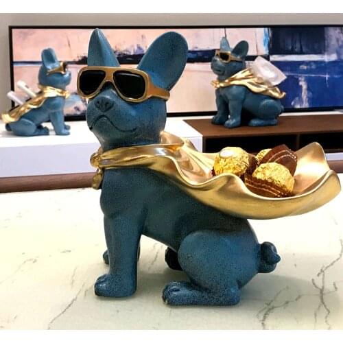 Luxury Table Figurines Animal Art Lucky Living Room Nordic Style Resin Figurines Pop Dog Decorazioni Casa Room Decoration DM50GT
