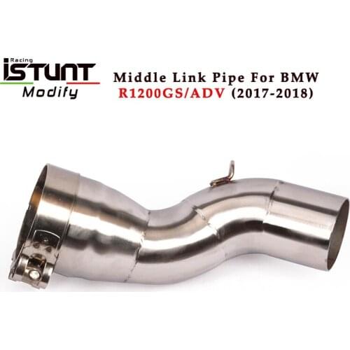 Slip On For BMW R1200GS ADV 2013 2014 2015 2016 2017 2018 Motorcycle Escape Modified Middle Link Pipe 51mm Connection Tube