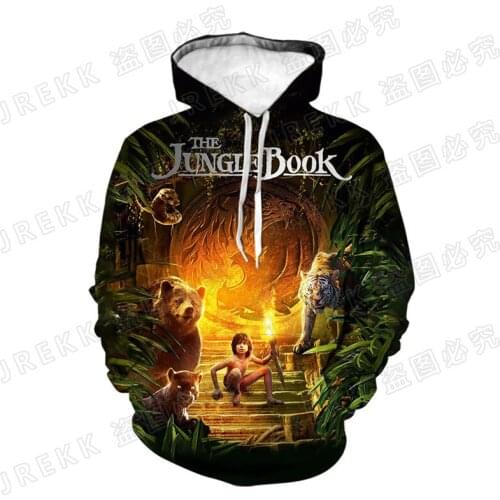 The Jungle Book Hoodies Men Women Children Fashion Long Sleeve 3D Print Sweatshirts Streetwear Boy Girl Kids Cool Tops Clothes